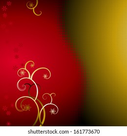 Christmas background, abstract tree - vector