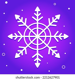 Christmas Background. Abstract Vector Illustration. vector white snowflake on blue background