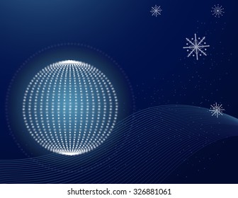 Christmas Background. Abstract Vector Illustration