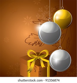 Christmas Background. Abstract Vector Illustration. Eps10 Format.