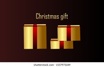 christmas background with Awesome gift box