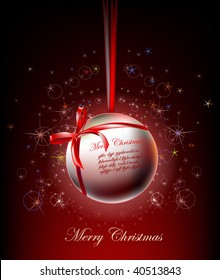 christmas background with ball