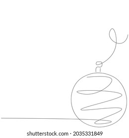 Christmas background with ball vector illustration