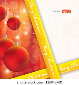Christmas background with Christmas balls