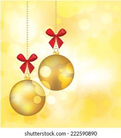 Christmas background with christmas balls 