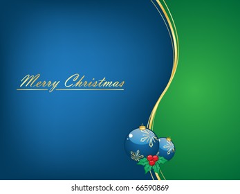 Christmas background with Christmas balls