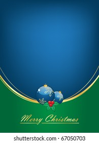 Christmas background with Christmas balls