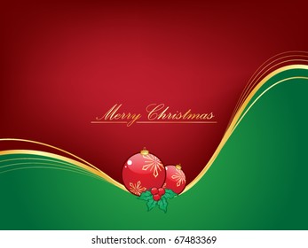Christmas background with Christmas balls