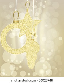 Christmas background with balls