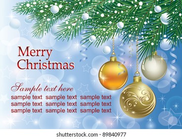 Christmas Background with balls