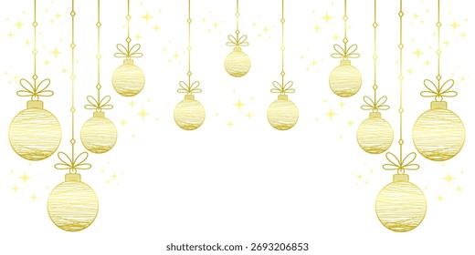 Christmas background with christmas balls vector eps