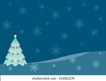 Christmas background with Christmas balls Vector illustration