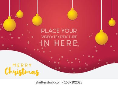 Christmas background Banner Vector template