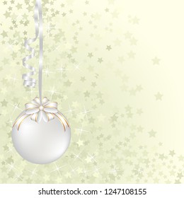 Christmas  background with bauble
