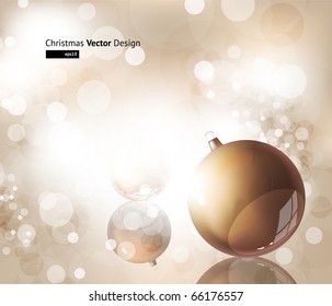 Weihnachtshintergrund mit Baubeln