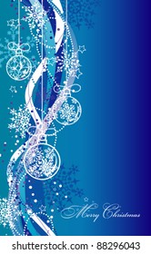 Weihnachtshintergrund mit Baugeldekoration, Vektorgrafik