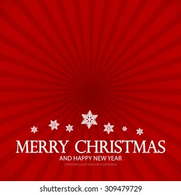 Christmas background with beams. Vector illustration