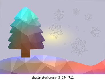 Christmas Background. Beautiful abstract snowflake Vector Illustration. Eps10.