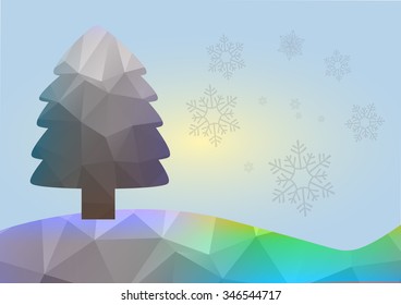 Christmas Background. Beautiful abstract snowflake Vector Illustration. Eps10.