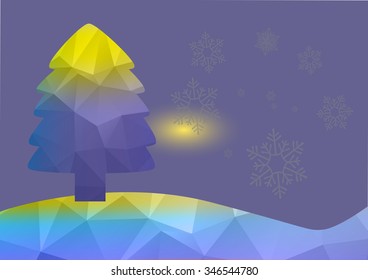 Christmas Background. Beautiful abstract snowflake Vector Illustration. Eps10.