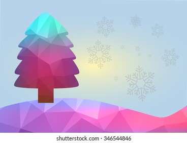 Christmas Background. Beautiful abstract snowflake Vector Illustration. Eps10.