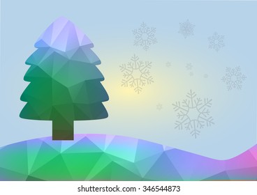 Christmas Background. Beautiful abstract snowflake Vector Illustration. Eps10.