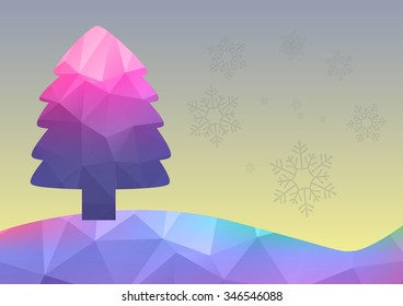 Christmas Background. Beautiful abstract snowflake Vector Illustration. Eps10.