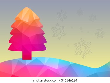 Christmas Background. Beautiful abstract snowflake Vector Illustration. Eps10.