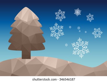 Christmas Background. Beautiful abstract snowflake Vector Illustration. Eps10.