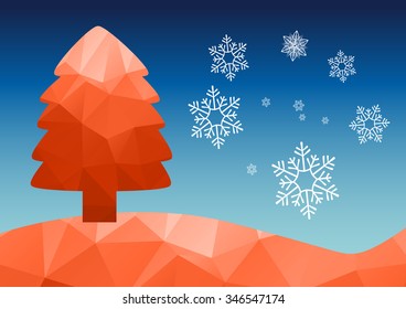 Christmas Background. Beautiful abstract snowflake Vector Illustration. Eps10.
