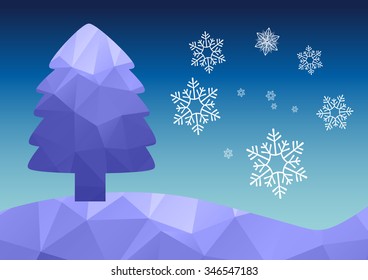 Christmas Background. Beautiful abstract snowflake Vector Illustration. Eps10.