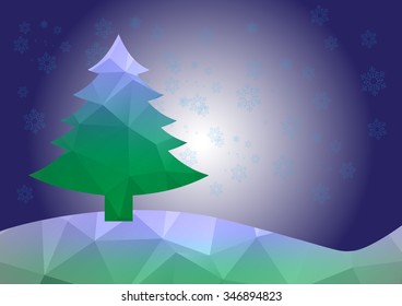 Christmas Background. Beautiful abstract snowflake Vector Illustration. Eps10.