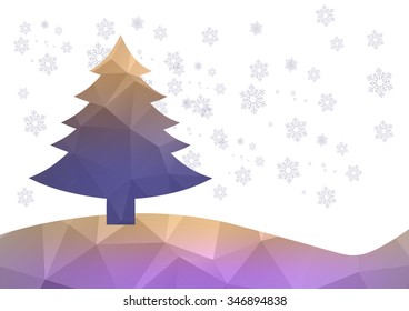 Christmas Background. Beautiful abstract snowflake Vector Illustration. Eps10..