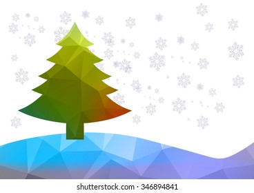 Christmas Background. Beautiful abstract snowflake Vector Illustration. Eps10.