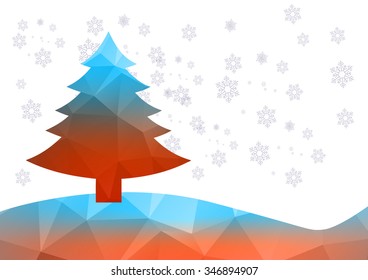Christmas Background. Beautiful abstract snowflake Vector Illustration. Eps10.