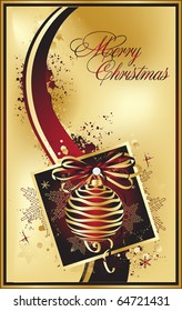   christmas background with beautiful ball