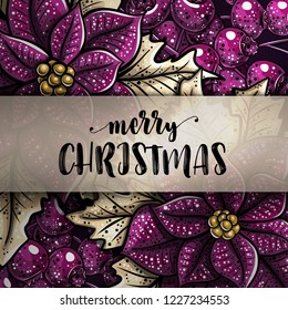 Christmas background Beautiful cartoon illustration colors