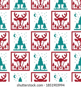 Christmas background, beautiful and charming pattern, makes joy and peace. Suitable for all fabric or paper prints, as well as wood.