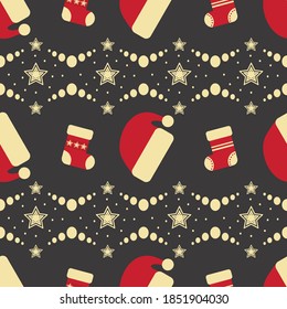 Christmas background, beautiful and charming pattern, makes joy and peace. Suitable for all fabric or paper prints, as well as wood.