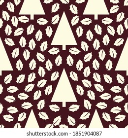 Christmas background, beautiful and charming pattern, makes joy and peace. Suitable for all fabric or paper prints, as well as wood.