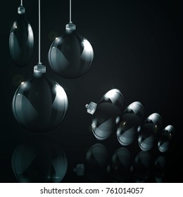 Christmas background with beautiful Christmas decorations