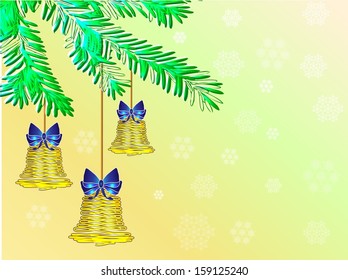 Christmas background with bells
