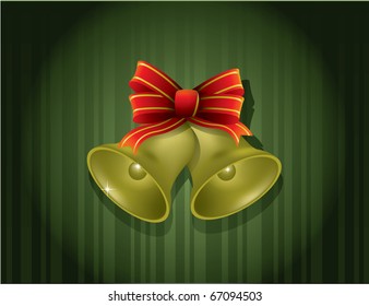 Fondo de Navidad con campanas de Navidad