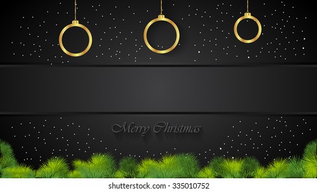 Christmas background black.