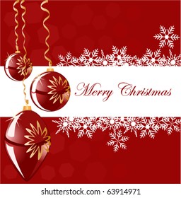 Christmas background blank with ball