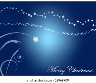 Christmas Background in Blue