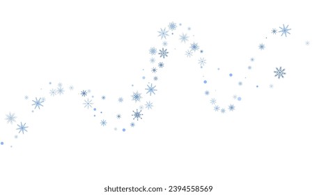 Fondo de Navidad. Deliciosos copos de nieve azules en un fondo blanco. Diseño de vacaciones de Año Nuevo
