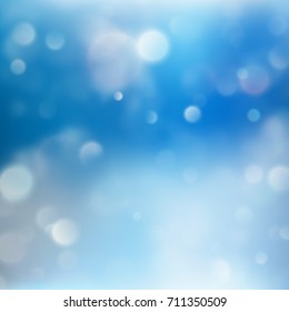Christmas Background. Blue Holiday Abstract Glitter Defocused light. And also includes EPS 10 vector