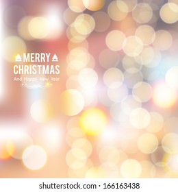  Christmas background of blurred lights