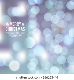  Christmas background of blurred lights